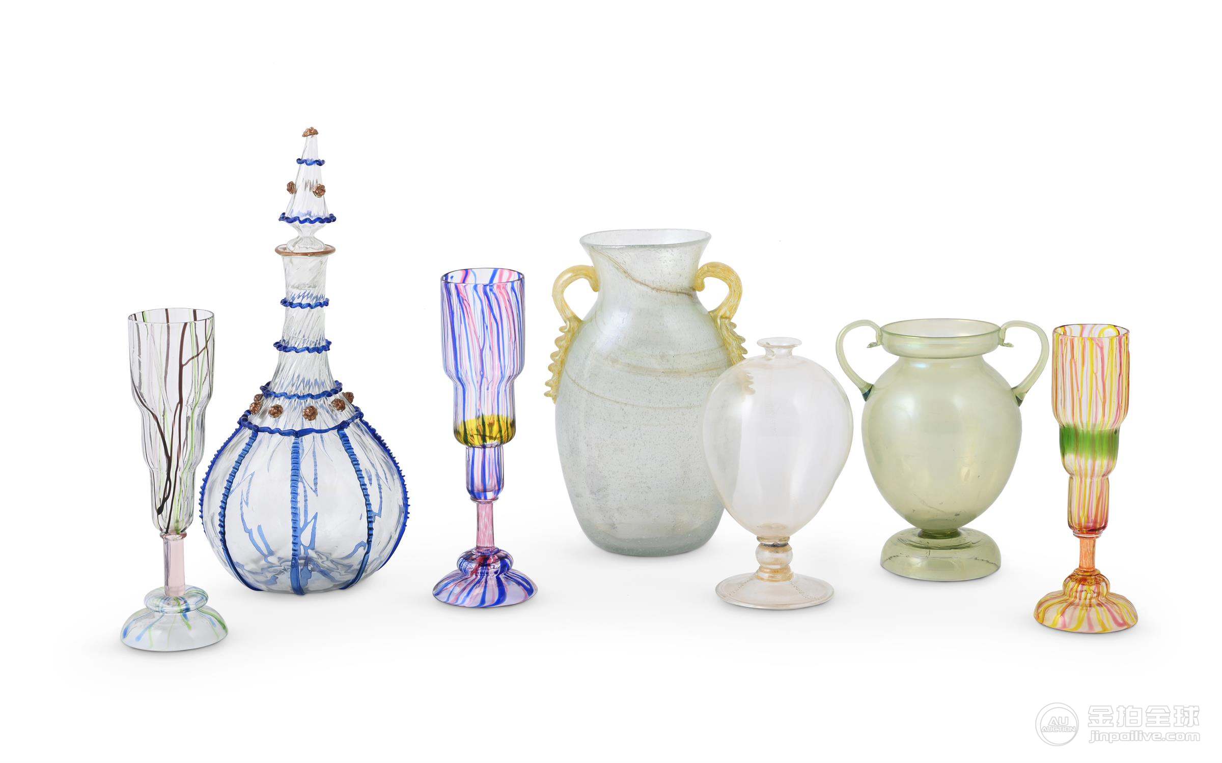 A COLLECTION OF MOSTLY VENETIAN ART GLASS VESSELS, 20TH CENTURY 图片1