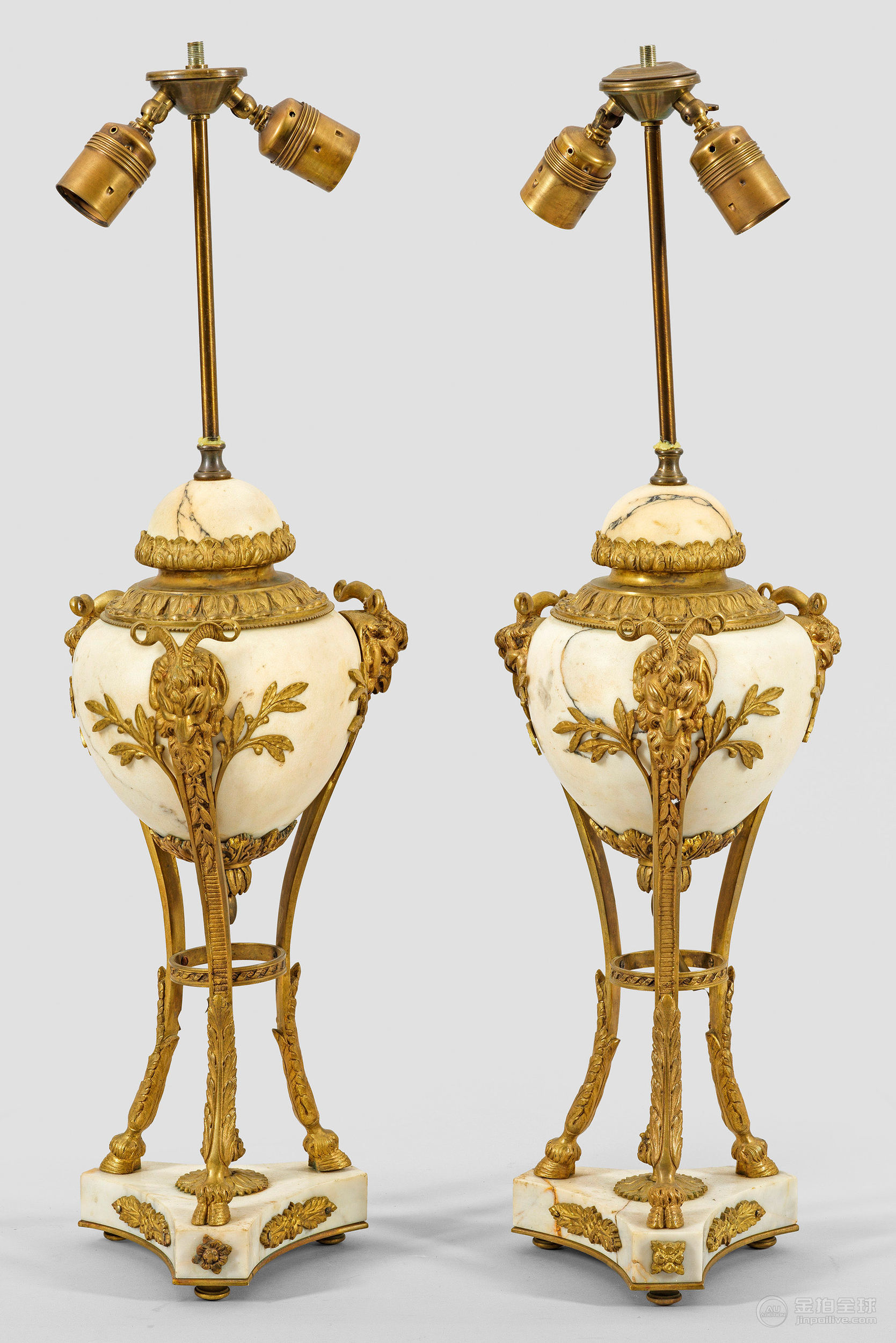 Paar Tischlampen im Napoleon III-Stil 图片1