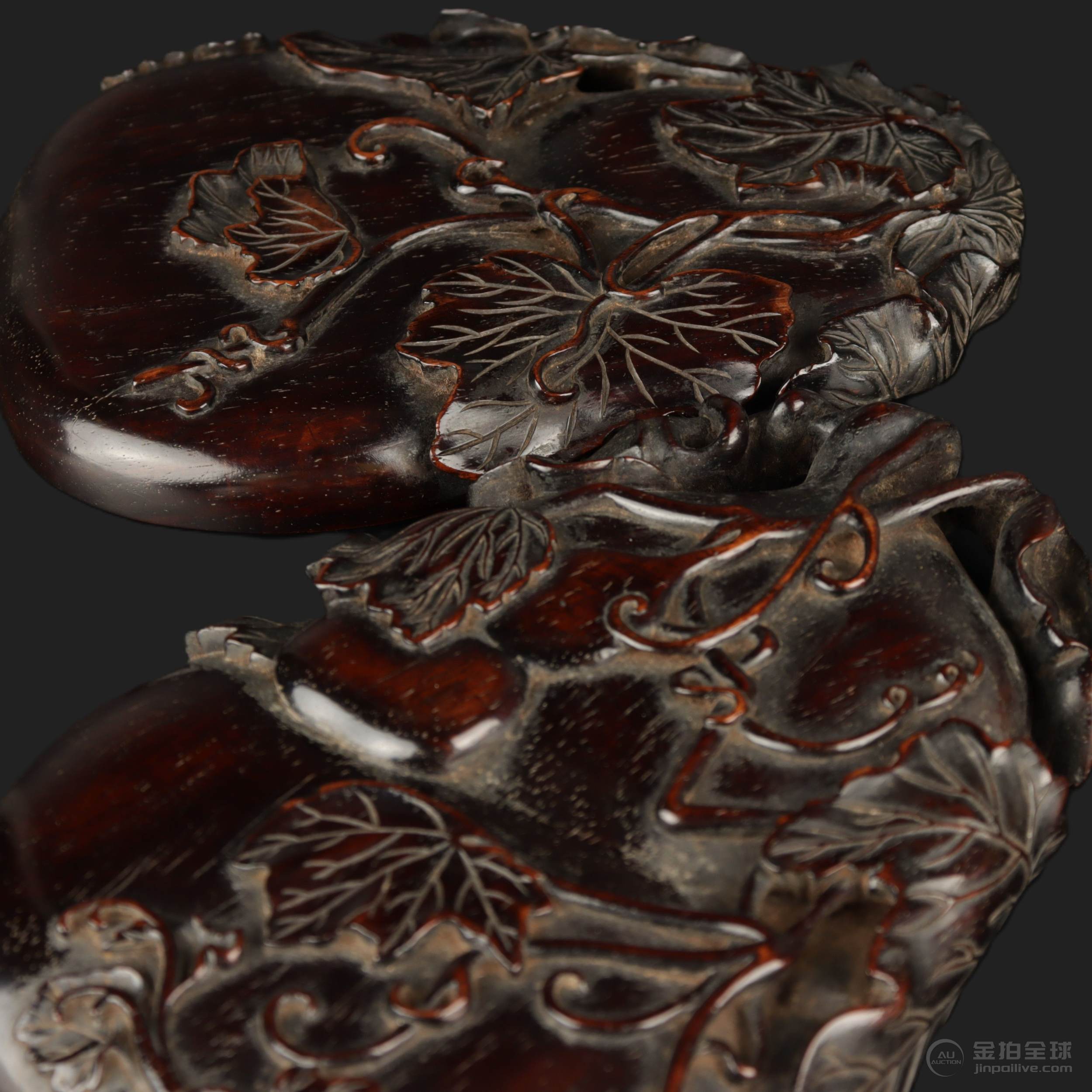 清 隨園主人款葫蘆硯 图片14