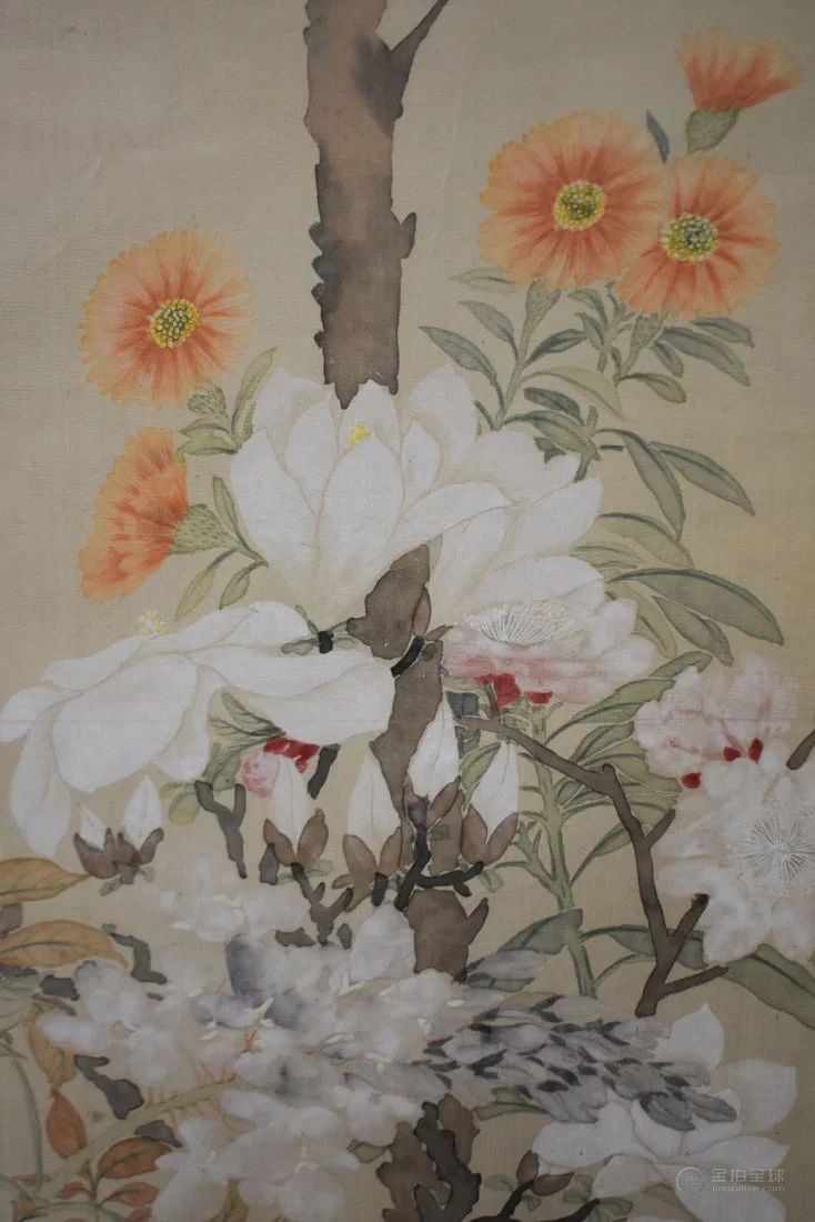 A PAIR OF LATE 19TH CENTURY CHINESE SILK WATERCOLOUR PAINTINGS Late Qing. 155 cm x 45cm. 图片10