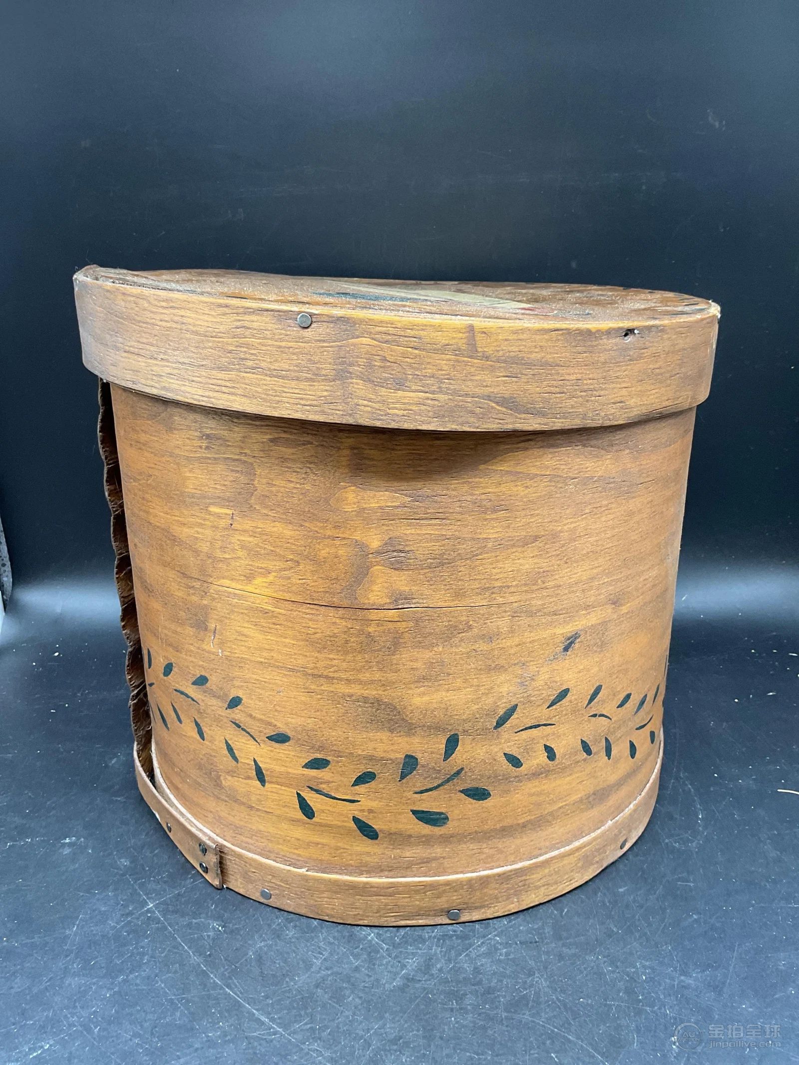 Vintage Folk Art Bentwood Duck Storage Box 图片5