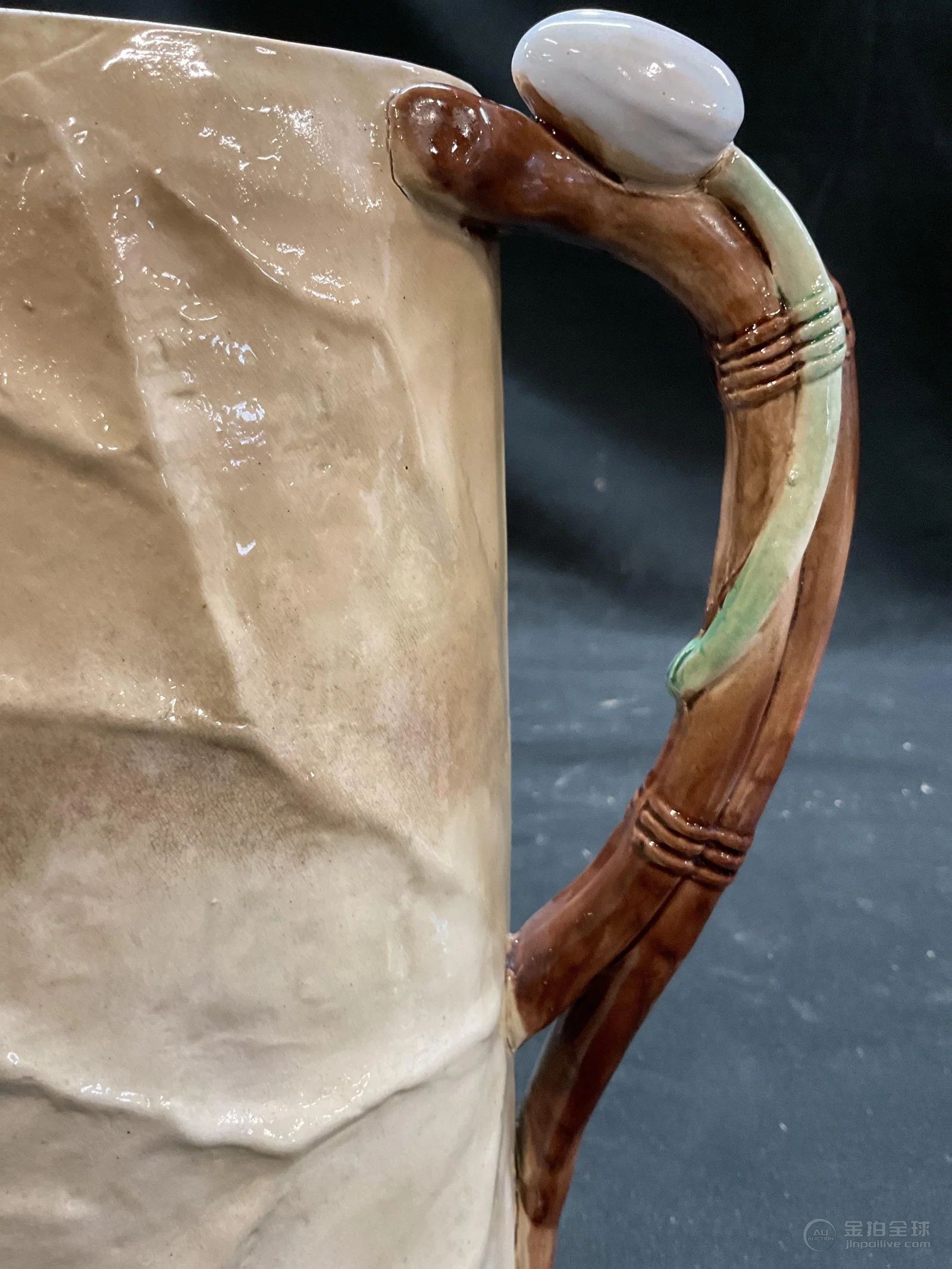 Antique Victorian Majolica Large Pitcher 图片4