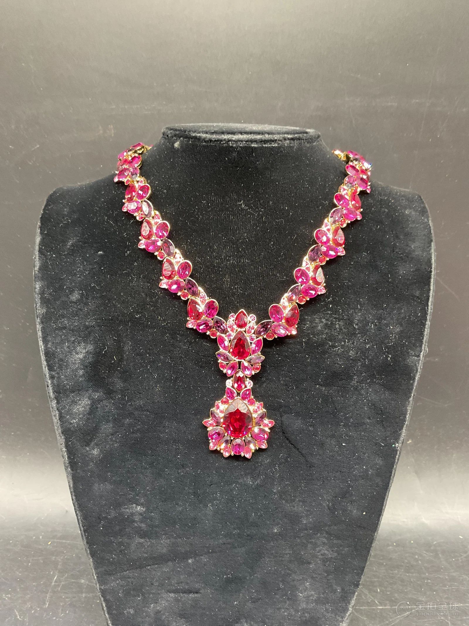 3 Napier Pink Rhinestone Necklace & Earrings NWT 图片6