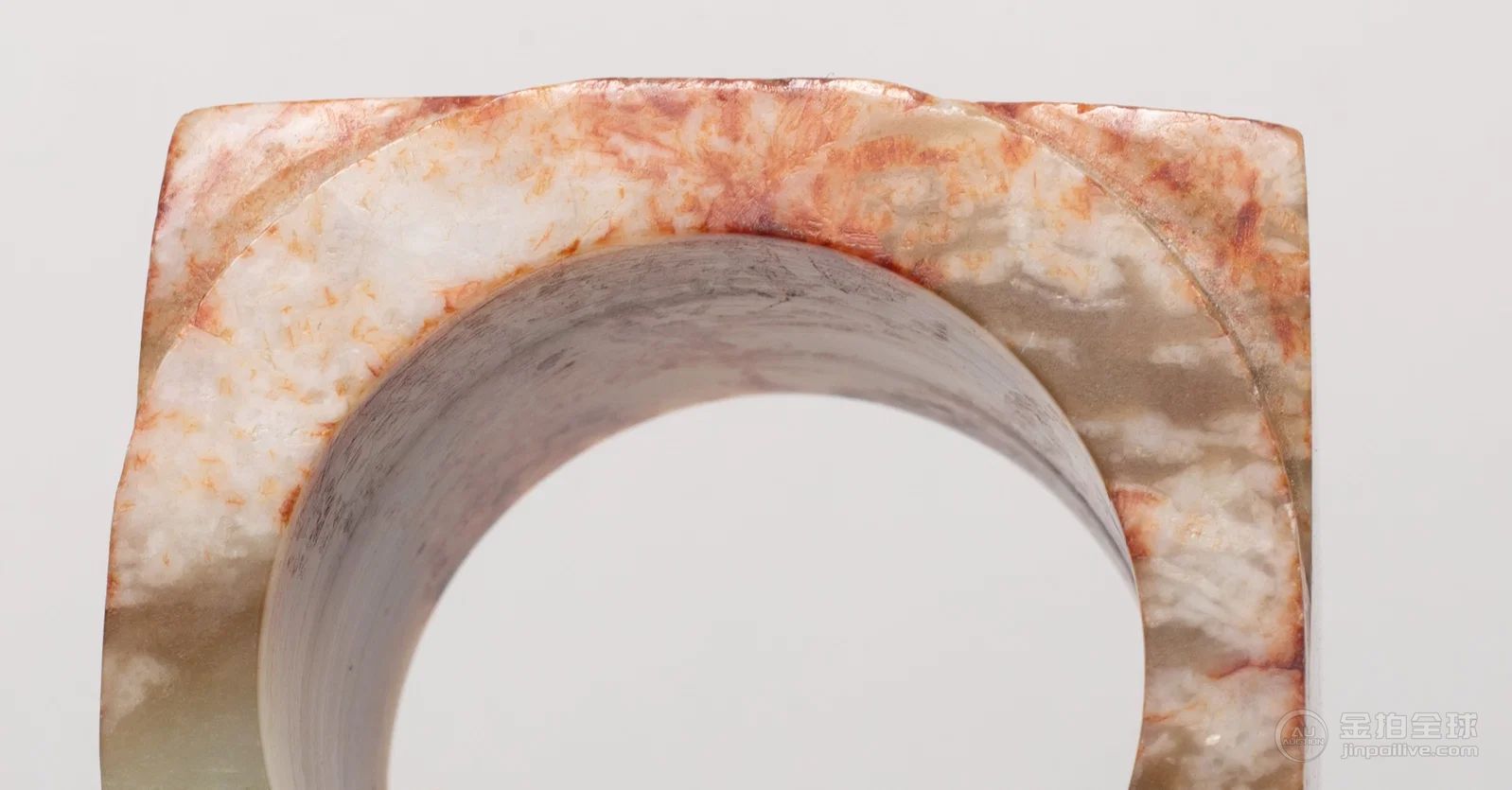 Estate Chinese Russet Jade Carved Cong 图片8