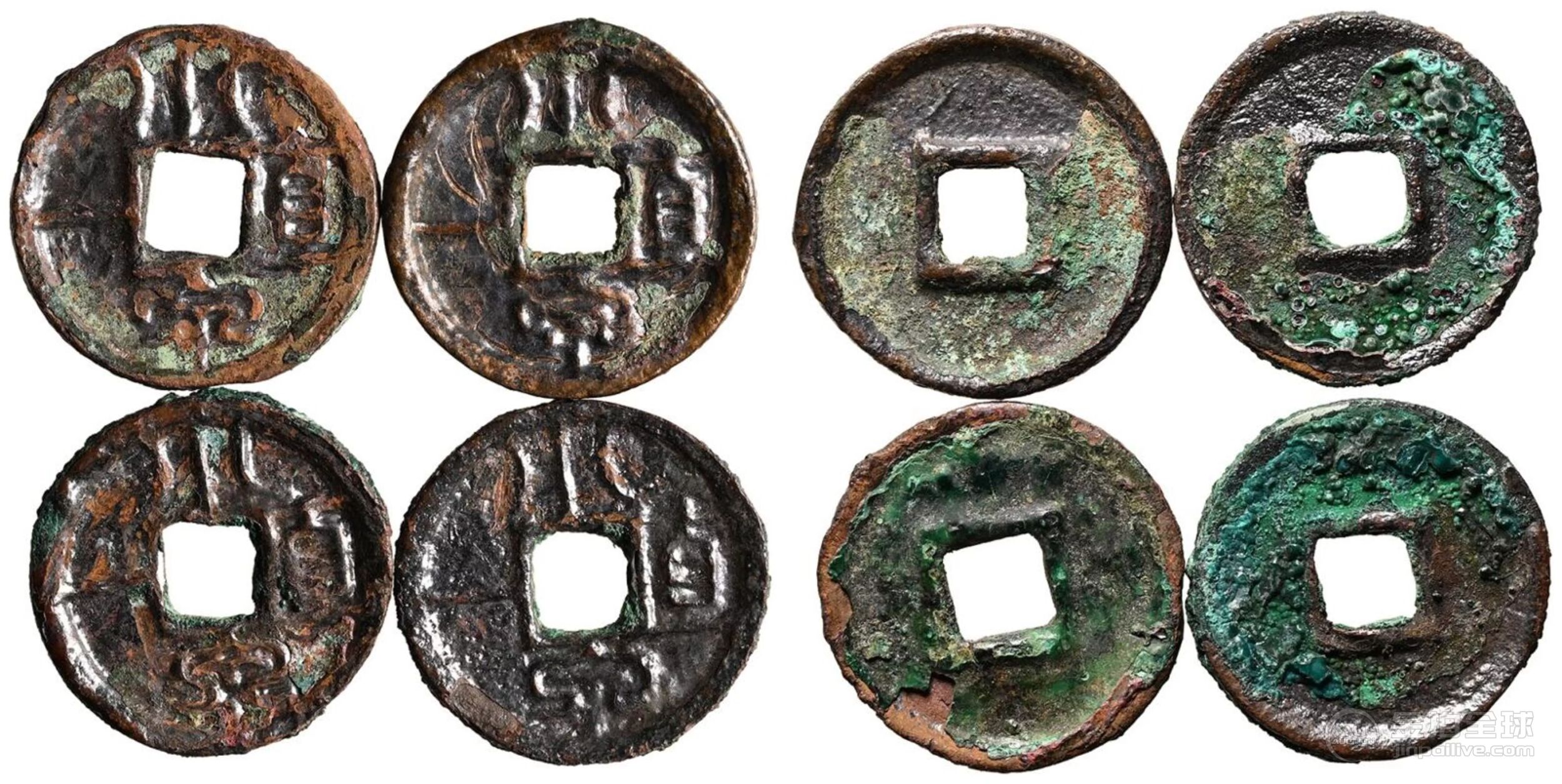 China: Western Han Dynasty and Xin Dynasty, Xiaoquan Zhi Yi, Group of 4 - 中国新朝“小泉直一”，一组四枚 图片1