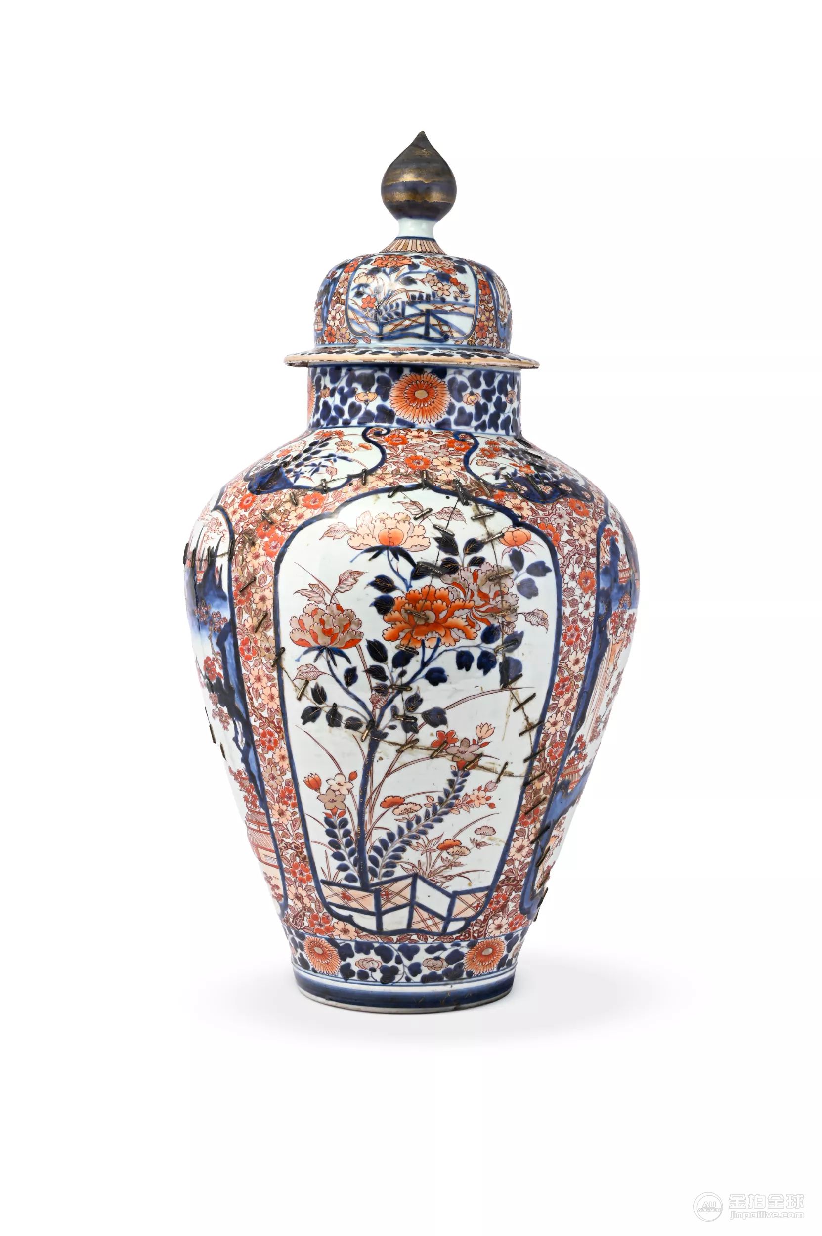 A LARGE JAPANESE ARITA VASE AND COVER, EDO PERIOD, LATE 17TH CENTURY 图片4
