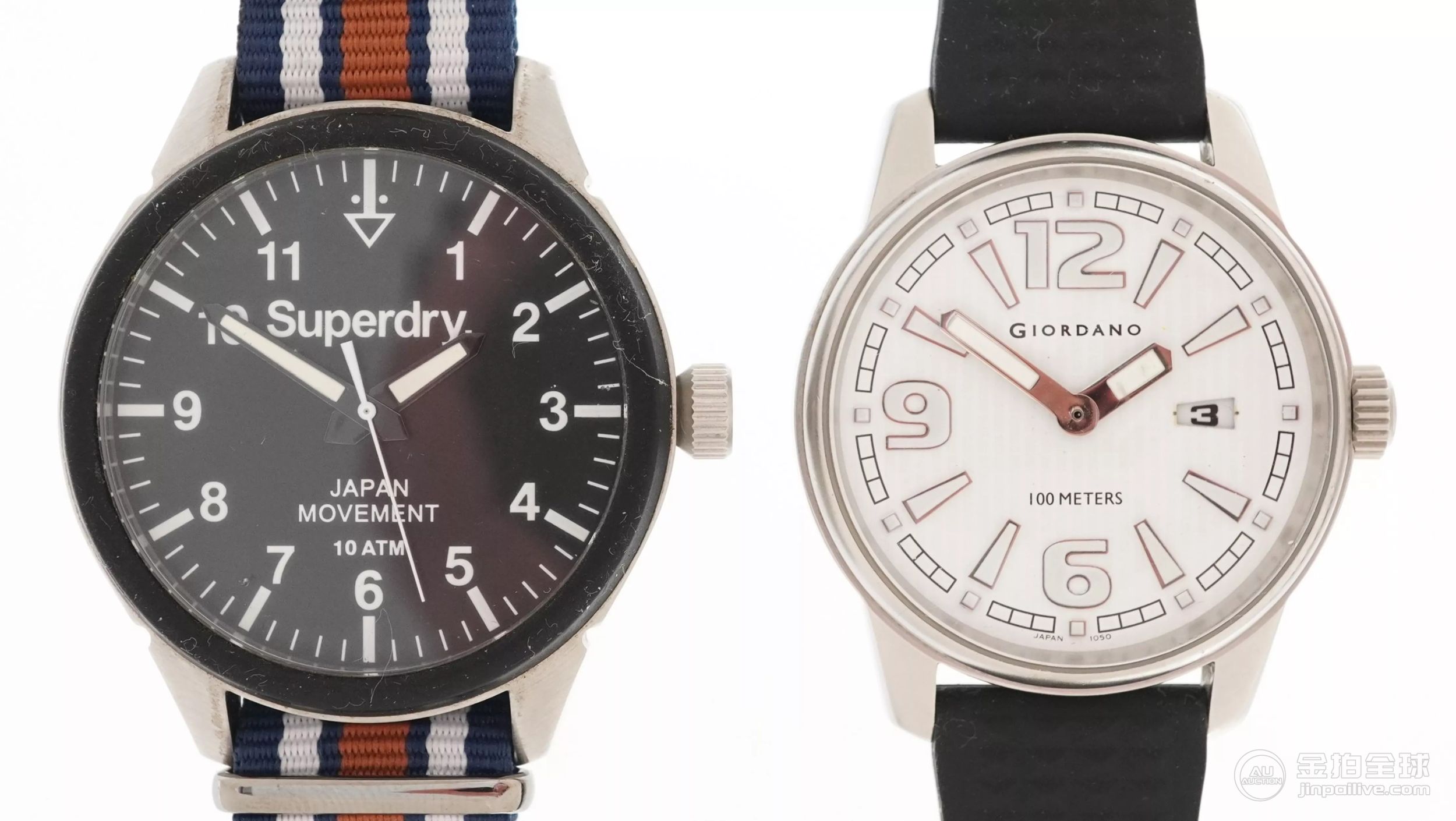 Two gentlemen's quartz wristwatches comprising Superdry and Giordano. 图片1