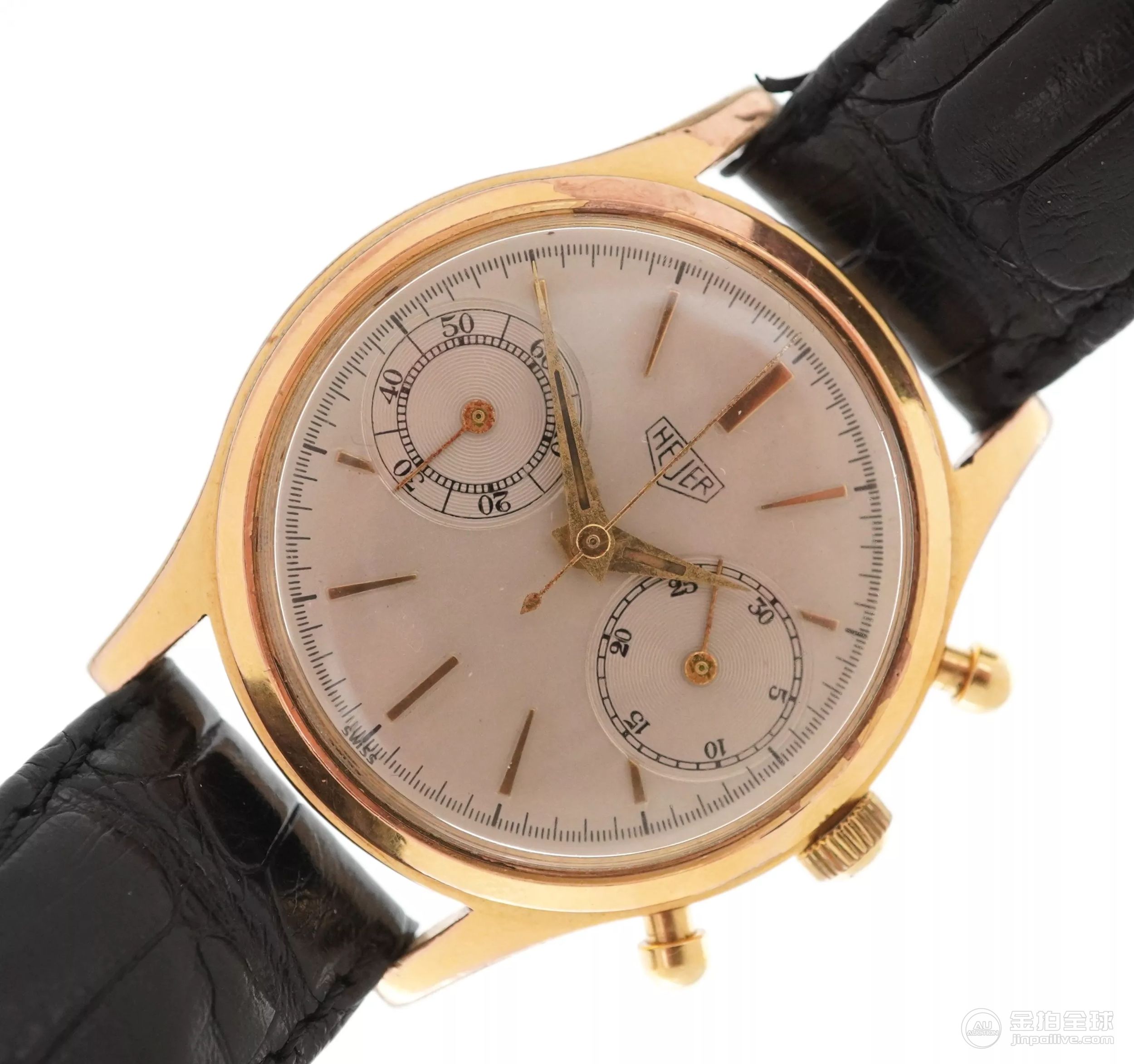 Heuer, vintage gentlemen's chronograph wristwatch, the movement numbered ED. Heuer & Co. SA, the 图片1