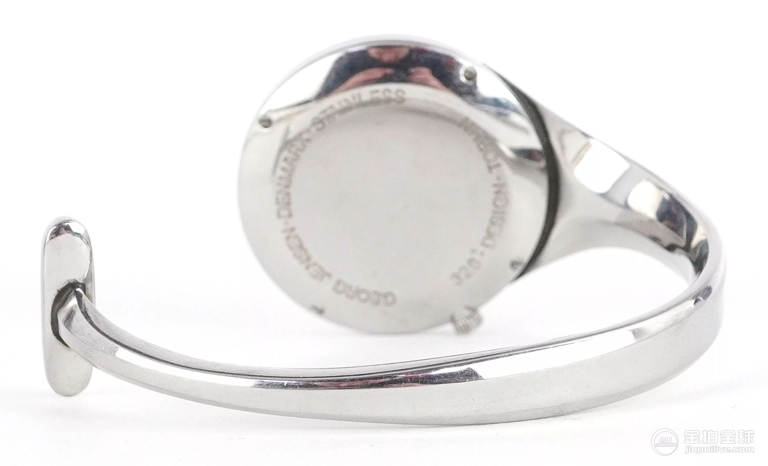 Vivianna Torun for Georg Jensen, stainless steel quartz wristwatch with mirrored dial, numbered 图片3