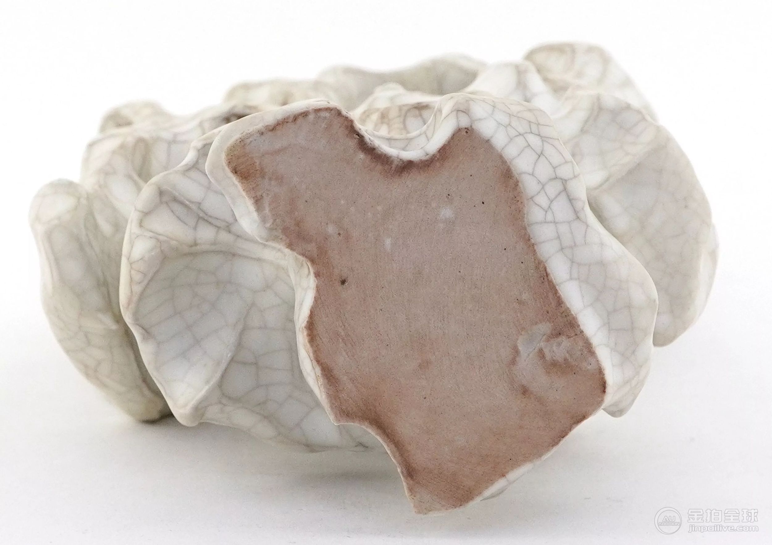 Chinese porcelain crackle glazed scholar's rock, 21cm high. 图片7