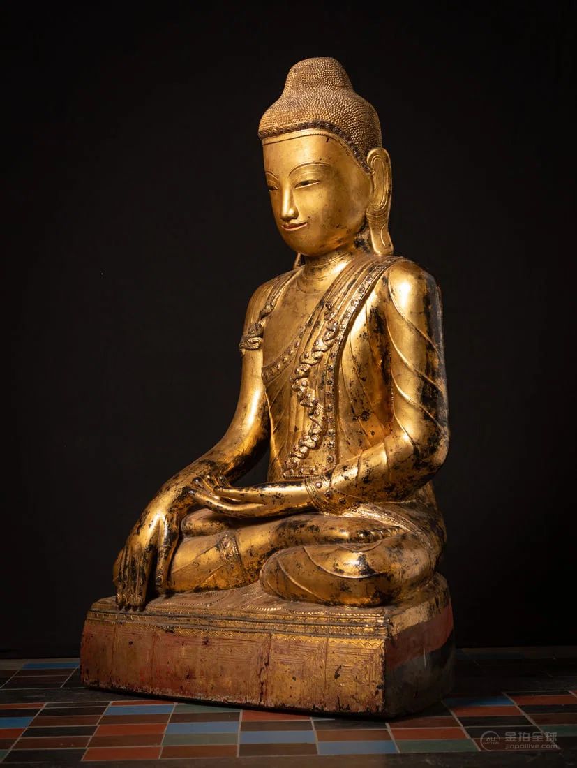 Very large and special antique Burmese Buddha statue from Burma (Myanmar), 18th century 图片2