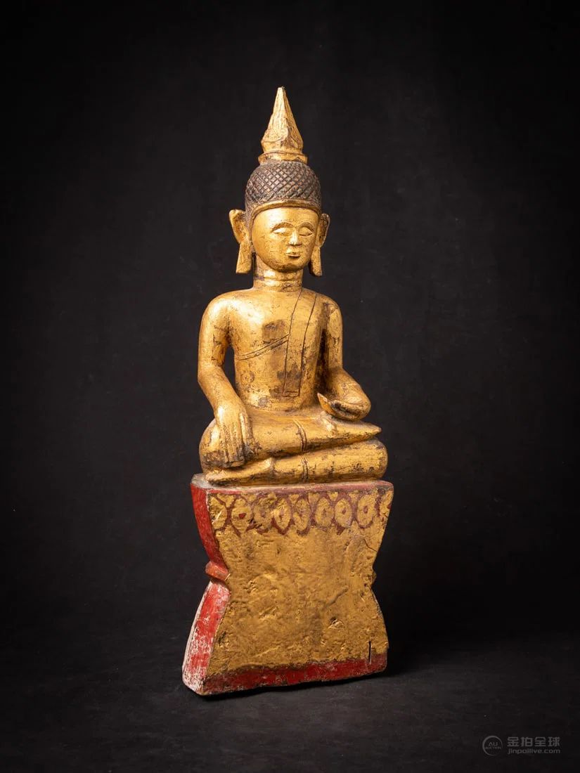 Antique wooden Tai Lue Buddha from Laos, 19th century 图片6