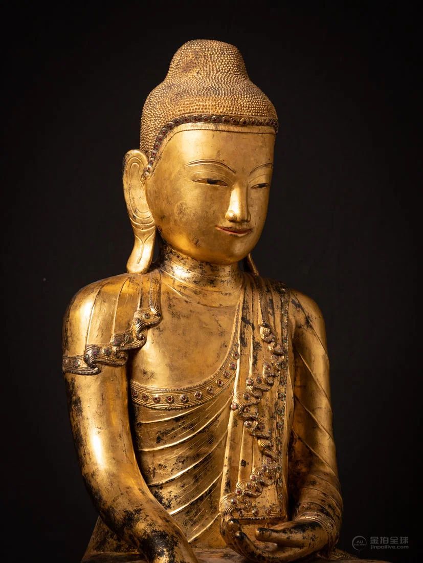 Very large and special antique Burmese Buddha statue from Burma (Myanmar), 18th century 图片8
