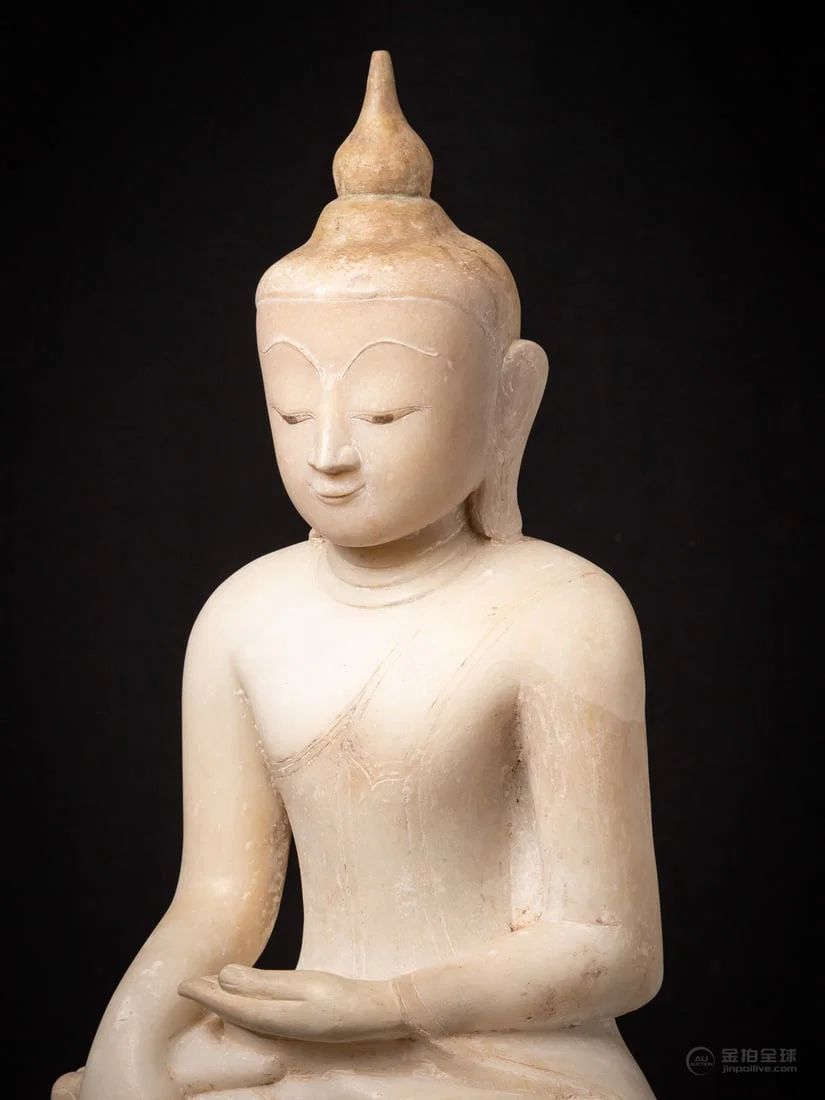 Very beautiful Burmese alabaster Buddha from Burma (Myanmar), 17th century 图片9