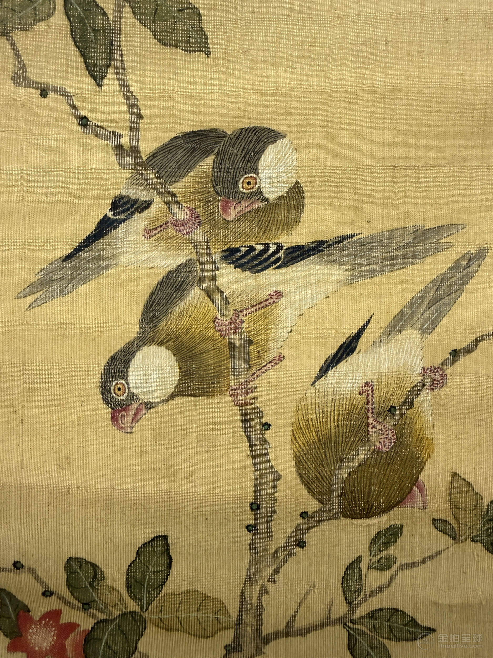沈銓 春木鳴禽 图片10
