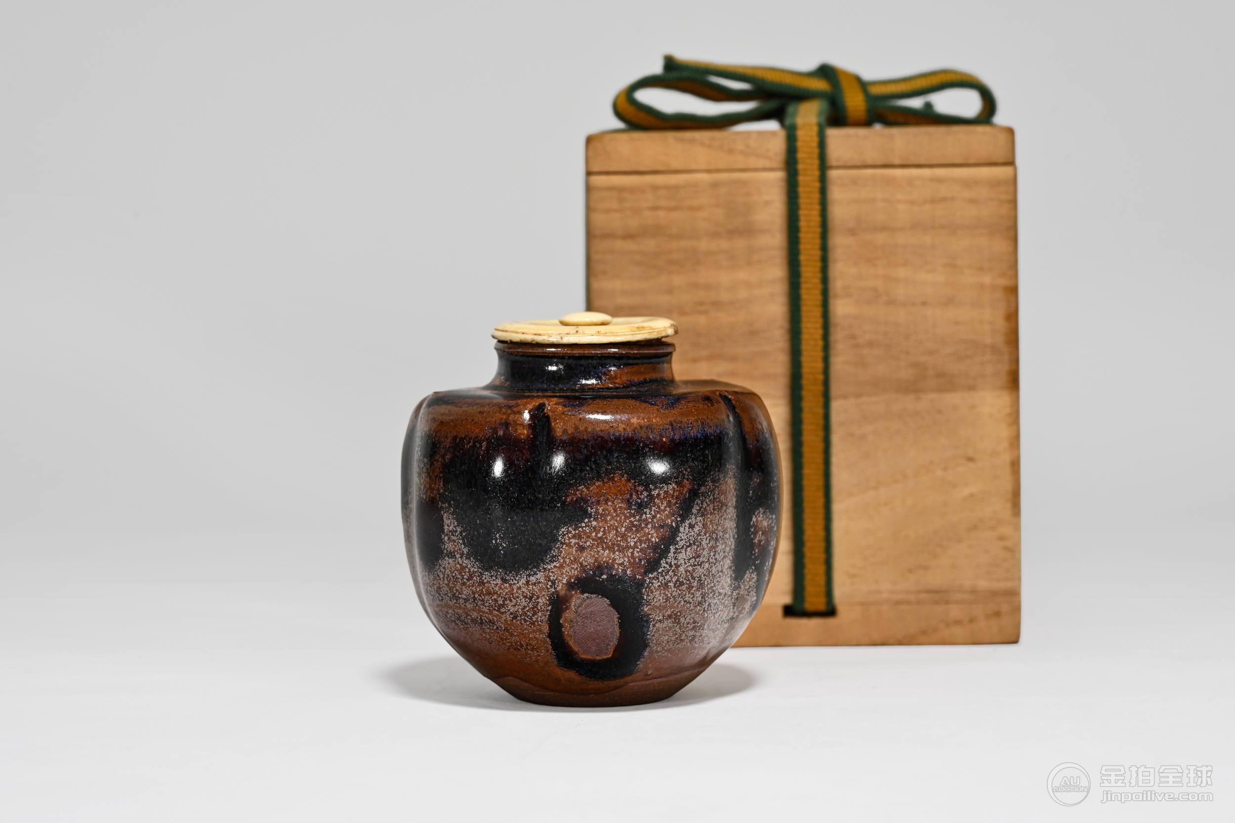 宋 紅塘窯茶入 图片1