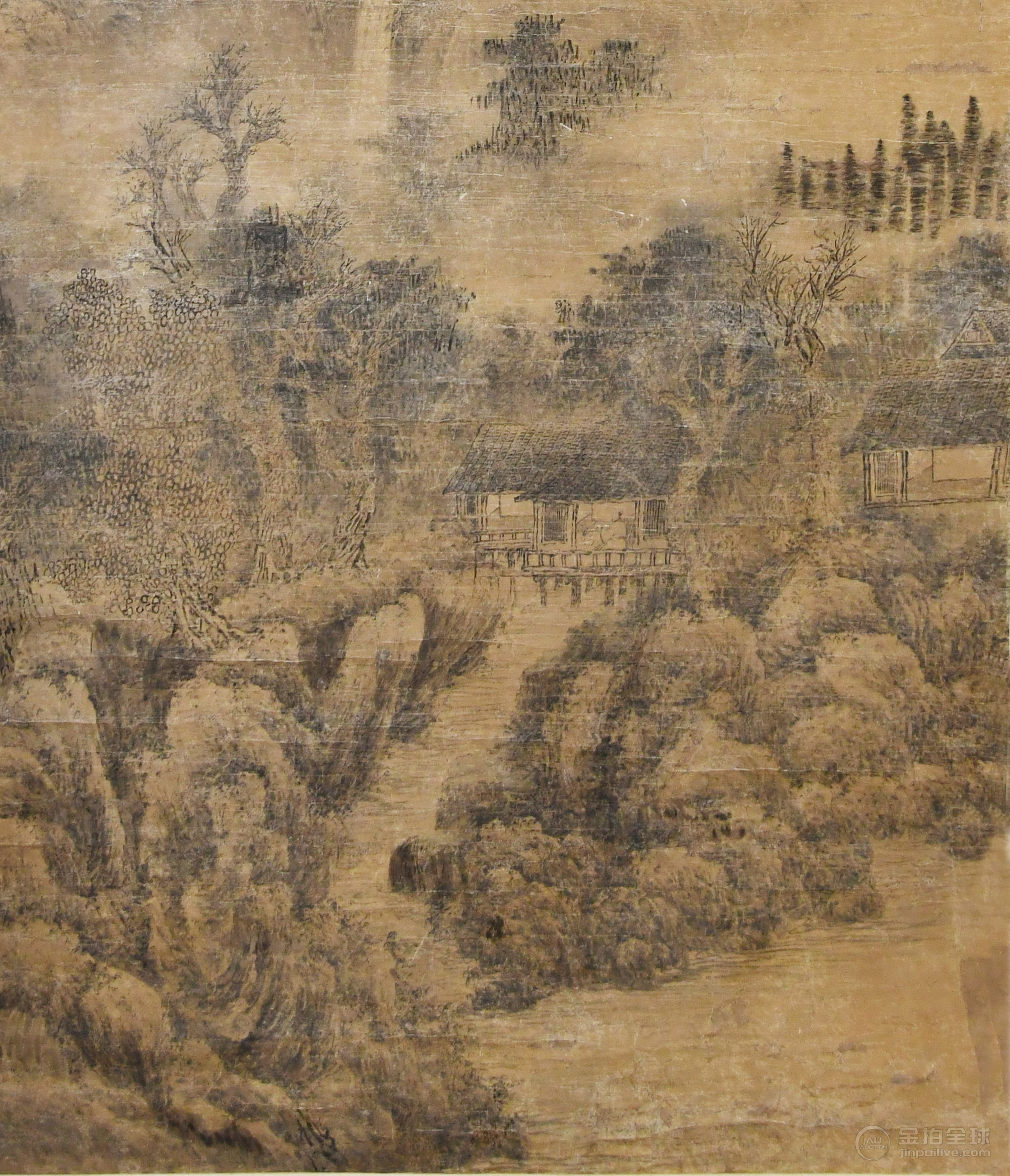米万钟   秋山寒烟图 图片3