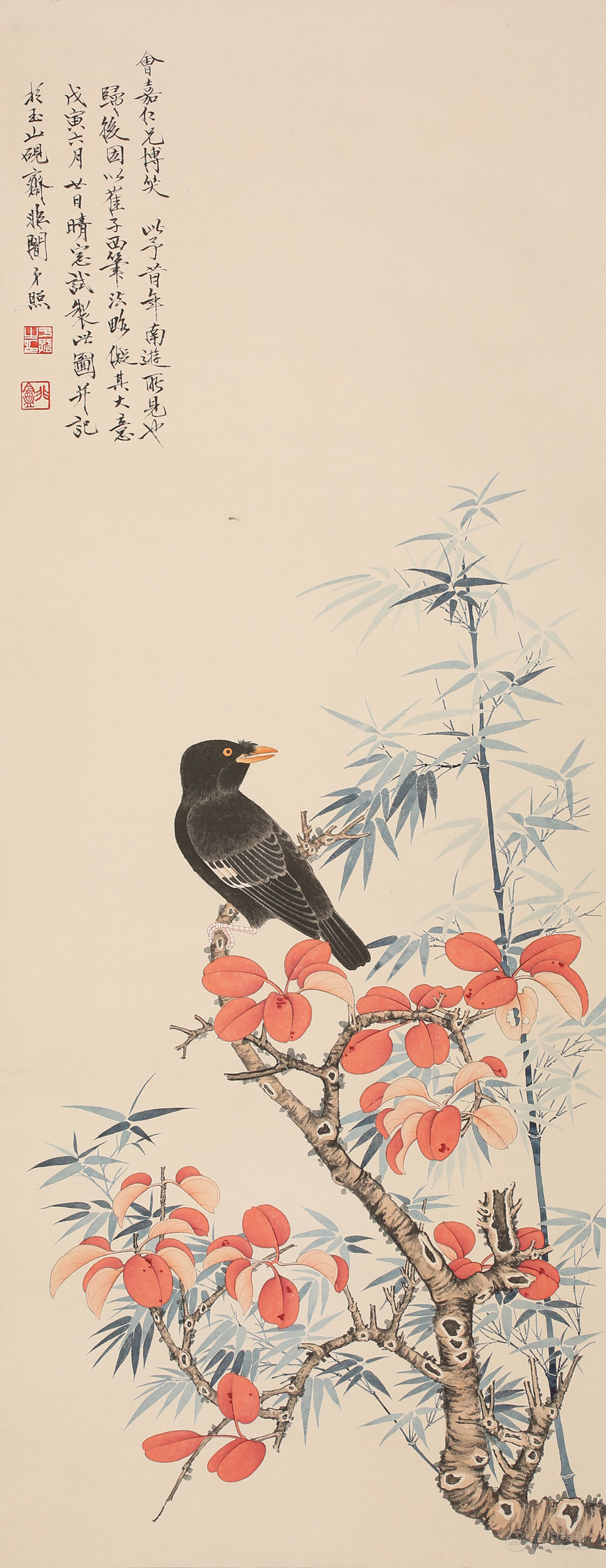 於非闇 紅葉小鳥 图片1
